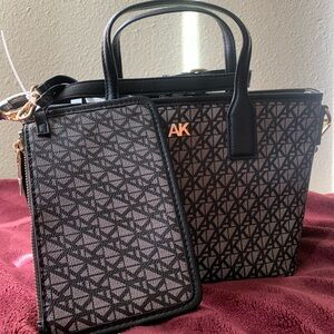 AK Black and Gray Handbag